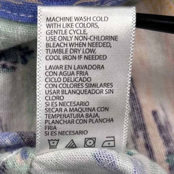 Weatherproof Linen XL Hawaiian Tropical Camp Shirt Coastal Floral Outdoors - Picture 6 of 6